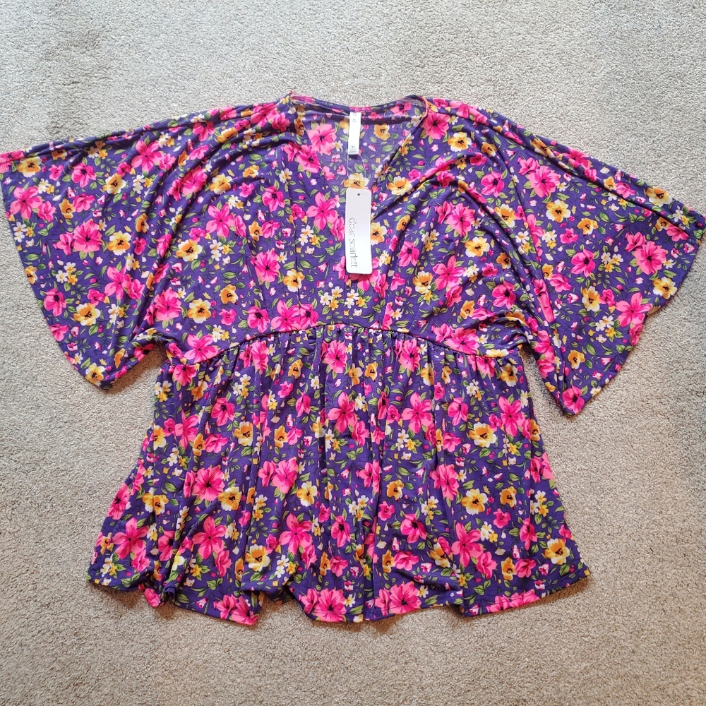 Floral Dreamer Dolman Blouse